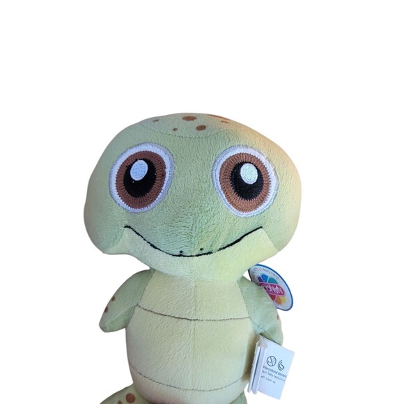 NWT Nanco Turtle Plush Stuffes Animal 8" Embroidered Eyes - Picture 3 of 4